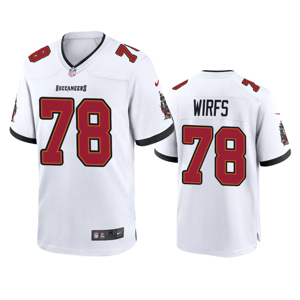 Men Nike Tampa Bay Buccaneers 78 Tristan Wirfs White 2020 NFL Draft Game Jersey